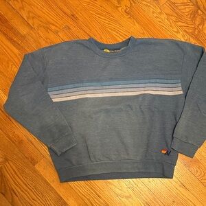 Aviator Nation Blue Sweatshirt with Stripes NEVER WORN SO COMFY